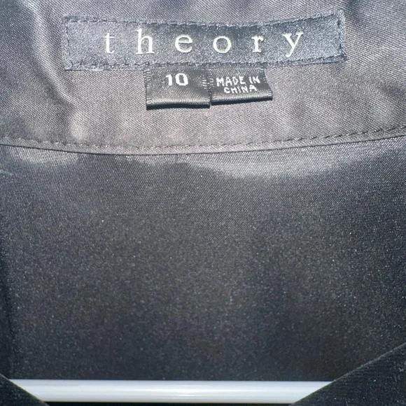Theory Women's Black Velvet Jacket - Picture 2 of 3